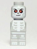 LEGO 85863pb053 Microfig Ninjago Skeleton Light Bluish Gray